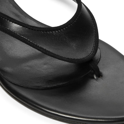 Jude Rue Sandal (Black Leather/Suede)