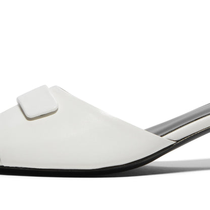 Jude Taina Mule (White Leather)