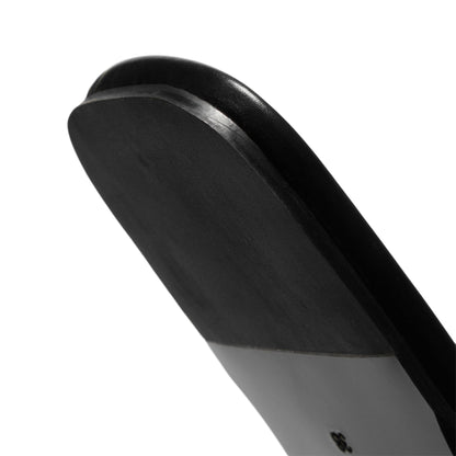Jude Floor Flat (Black Leather)