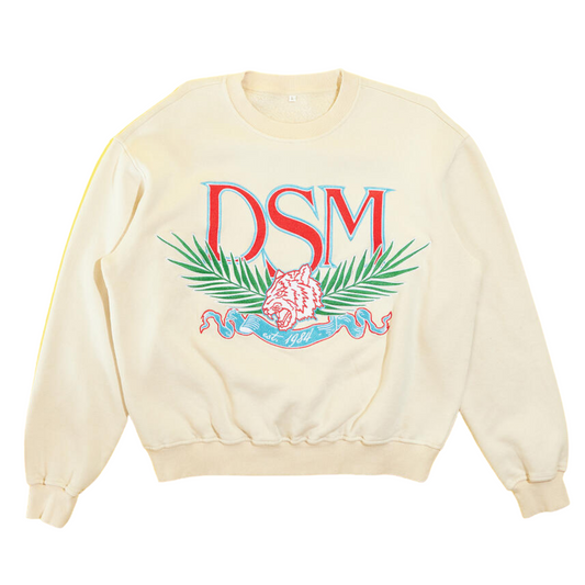 Diet Starts Monday Tiger Crewneck (Antique White)
