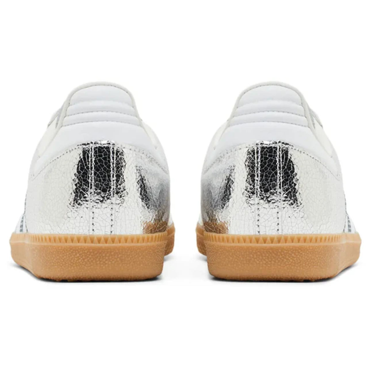 Adidas Samba OG Silver Metallic Cracked Leather (W)