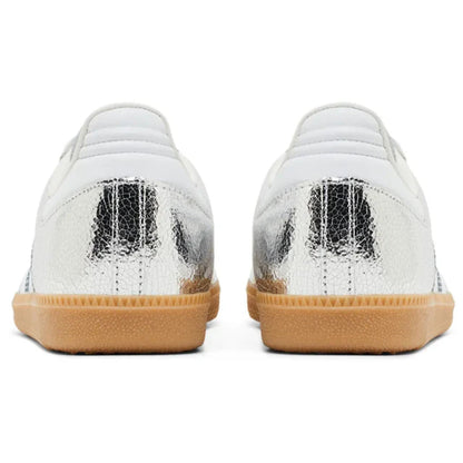 Adidas Samba OG Silver Metallic Cracked Leather (W)