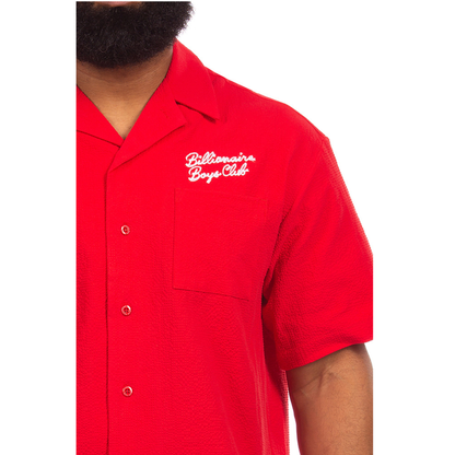 Billionaire Boys Club "Script" ss woven (Red)
