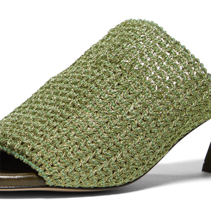 Miista Marilia Metal Sandals (Green)
