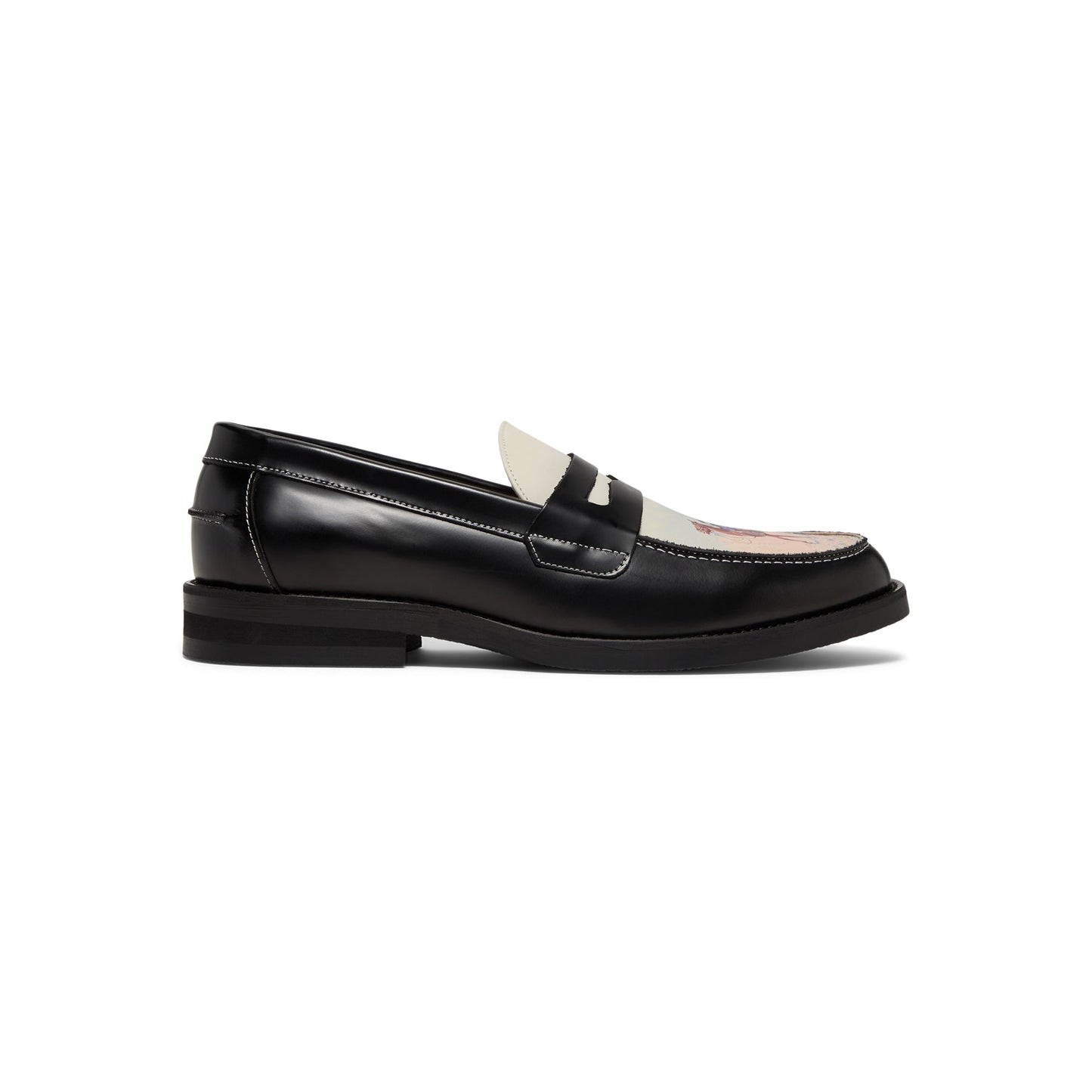 DUKE + DEXTER Wilde Advanced Guard Penny Loafer (Black/White)