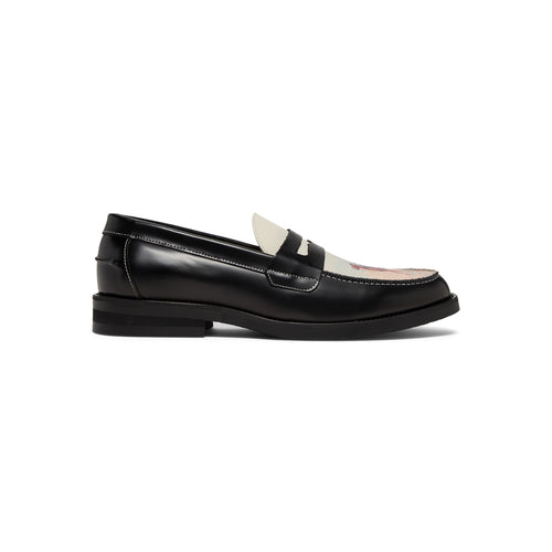 DUKE + DEXTER Wilde Advanced Guard Penny Loafer (Black/White)