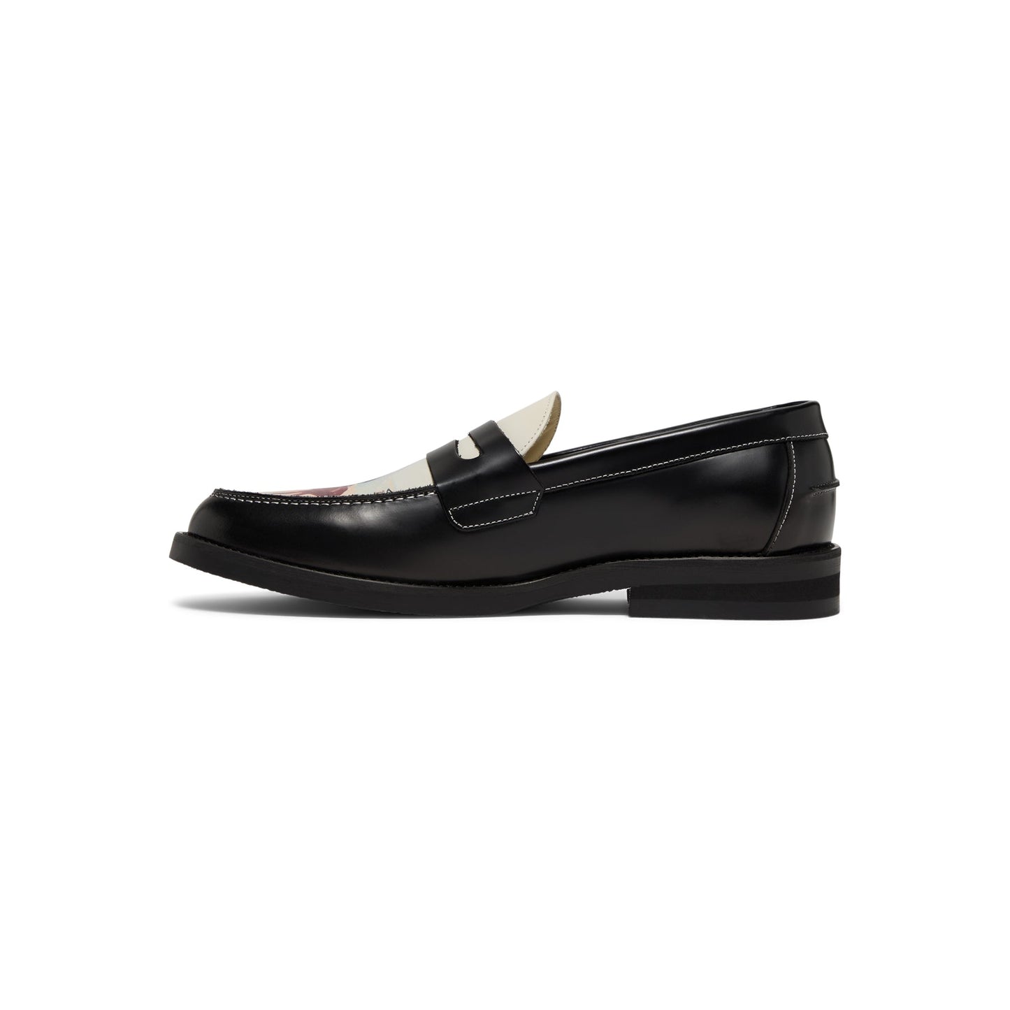 DUKE + DEXTER Wilde Advanced Guard Penny Loafer (Black/White)