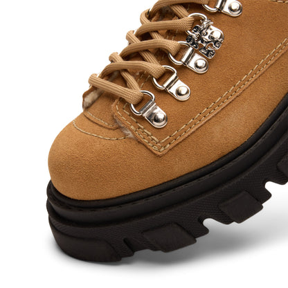 GANNI Cleated Derbies (Cognac)
