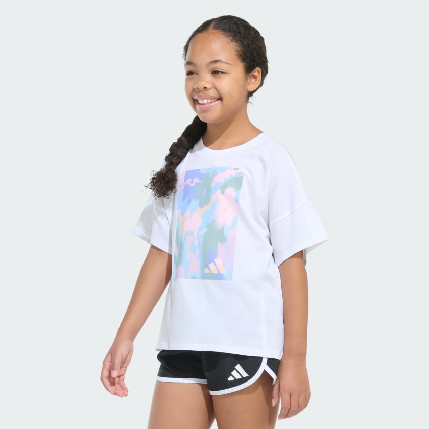 Kids' adidas adidas Short Sleeve Drop Shoulder Tee