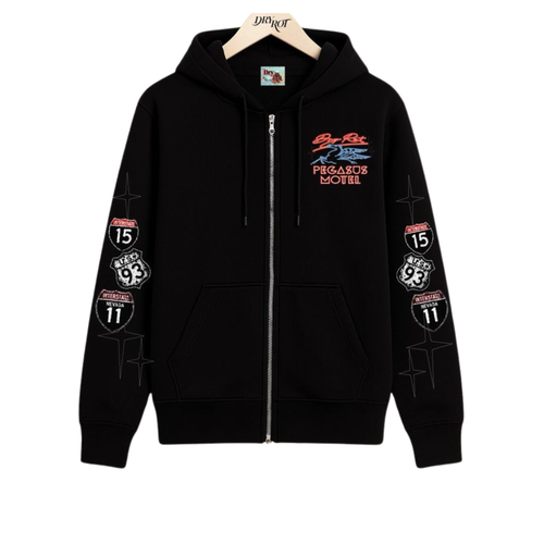 Dry Rot "Pegasus Motel" Hoodie (Black)