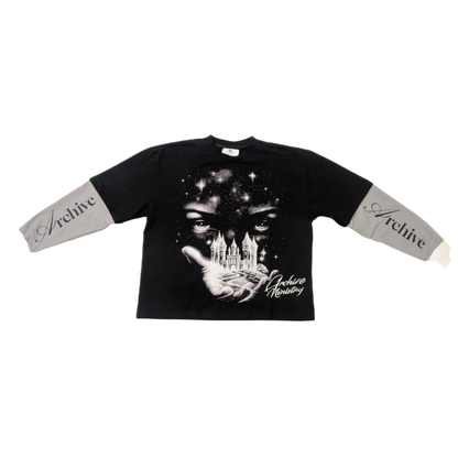 Archive Ministry "Palms Of Greatness" L/S Layered Tee (Black)