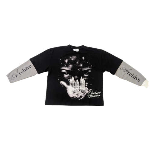 Archive Ministry "Palms Of Greatness" L/S Layered Tee (Black)