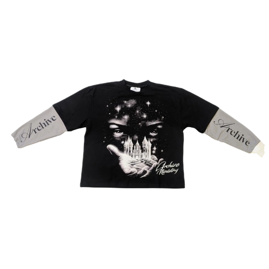 Archive Ministry "Palms Of Greatness" L/S Layered Tee (Black)
