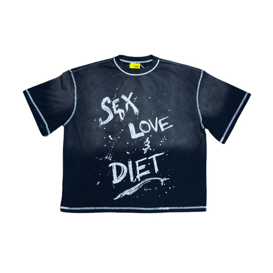 DSM "SL&D"Splatter Tee-Black