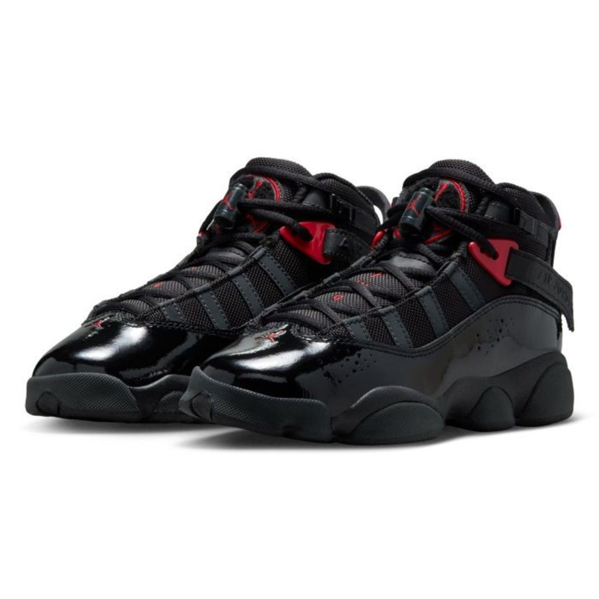 Jordan 6 Rings Black Anthracite Fire Red (GS)