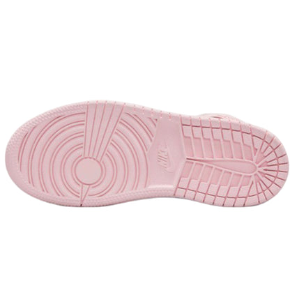 Jordan 1 Mid Pink Foam Fire Red White (PS)