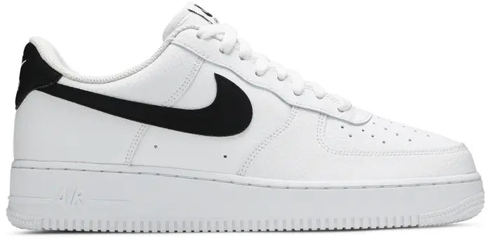 Nike Air Force 1 Low '07 White Black Pebbled Leather