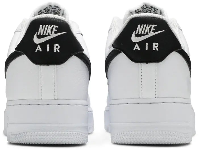 Nike Air Force 1 Low '07 White Black Pebbled Leather