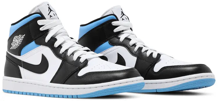Jordan 1 Mid University Black White (W)