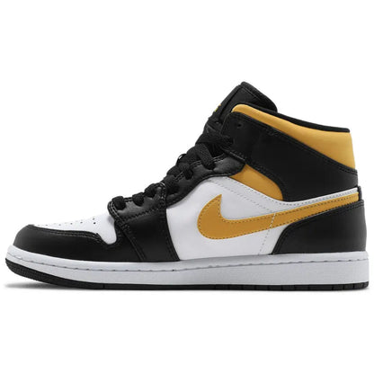 Jordan 1 Mid White Pollen Black