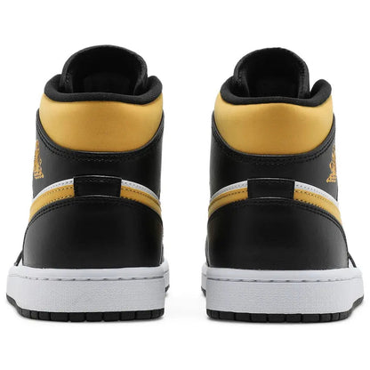 Jordan 1 Mid White Pollen Black