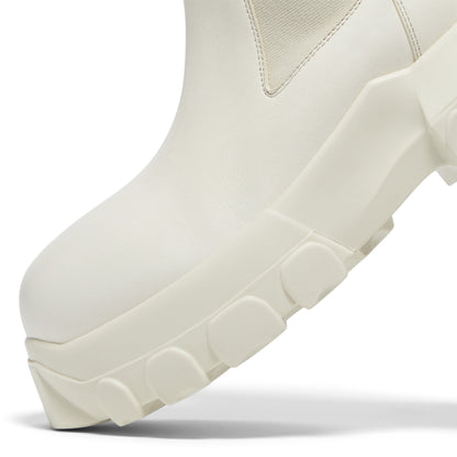 Rick Owens Beatle Bozo Tractor Boots (Milk)