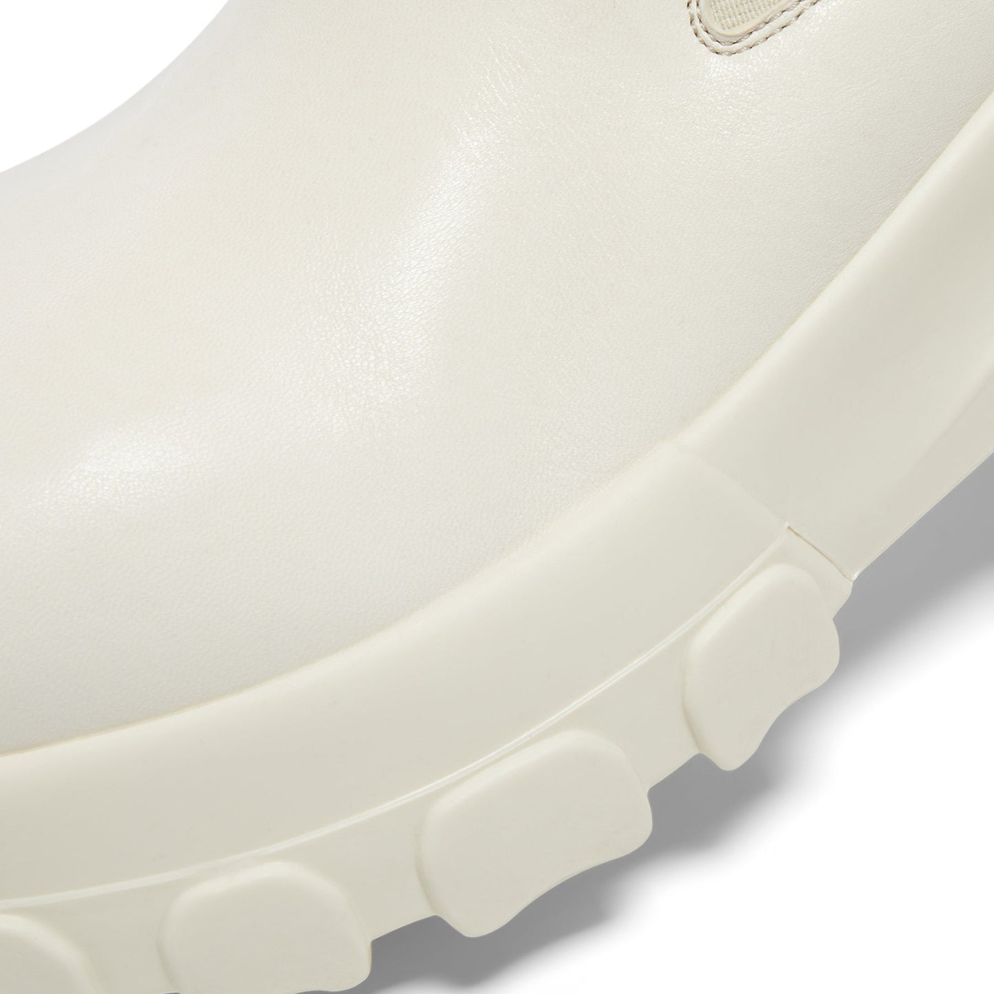Rick Owens Beatle Bozo Tractor Boots (Milk)