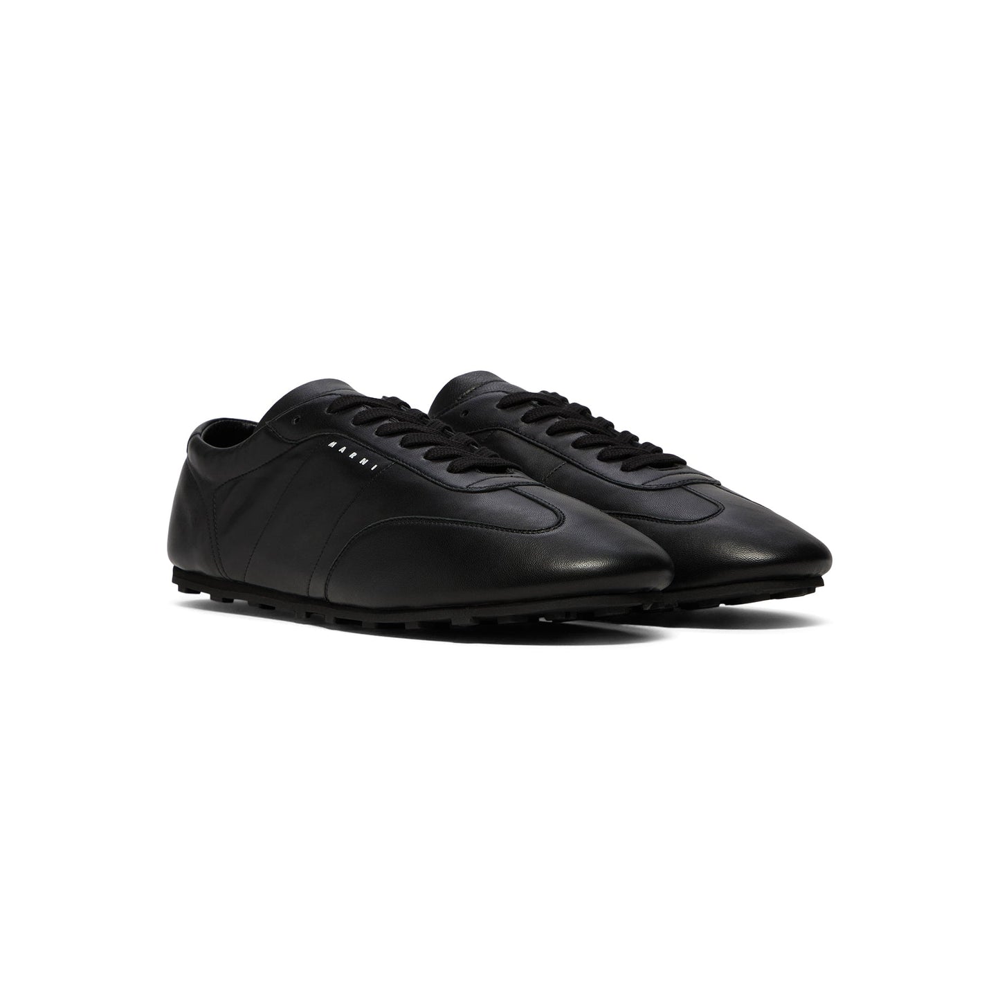 MARNI Nappa Leather Softy Soccer Sneaker (Black)