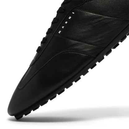 MARNI Nappa Leather Softy Soccer Sneaker (Black)
