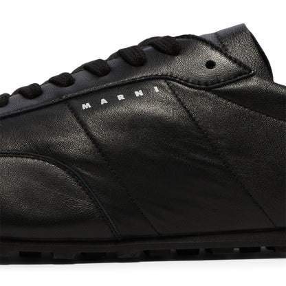 MARNI Nappa Leather Softy Soccer Sneaker (Black)