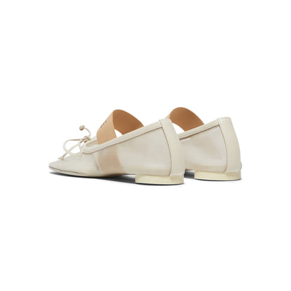 MM6 Maison Margiela Anatomic Numeric Ballerinas (Bleached sand)
