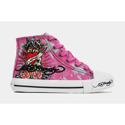Ed Hardy Skull High Top Pink (PS)