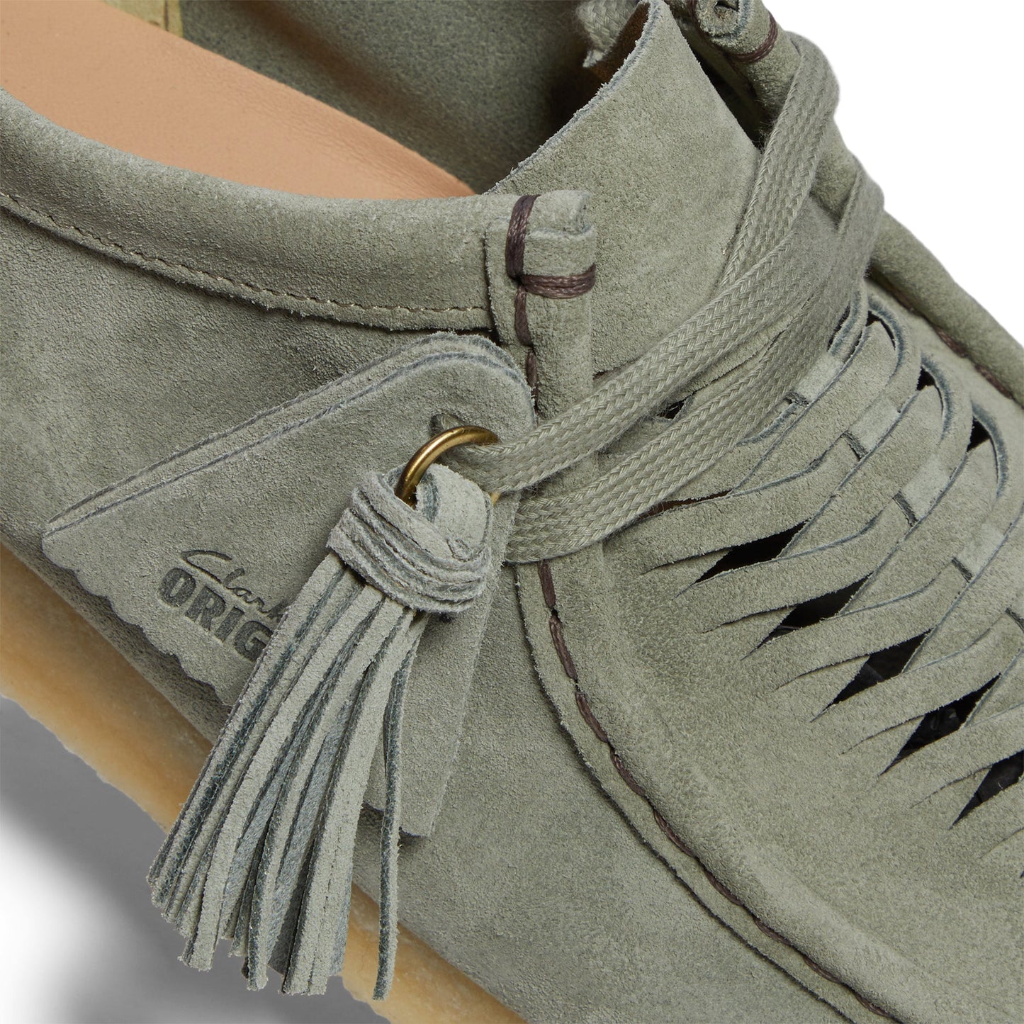 Clarks Wallabee Weave (Sage Suede)
