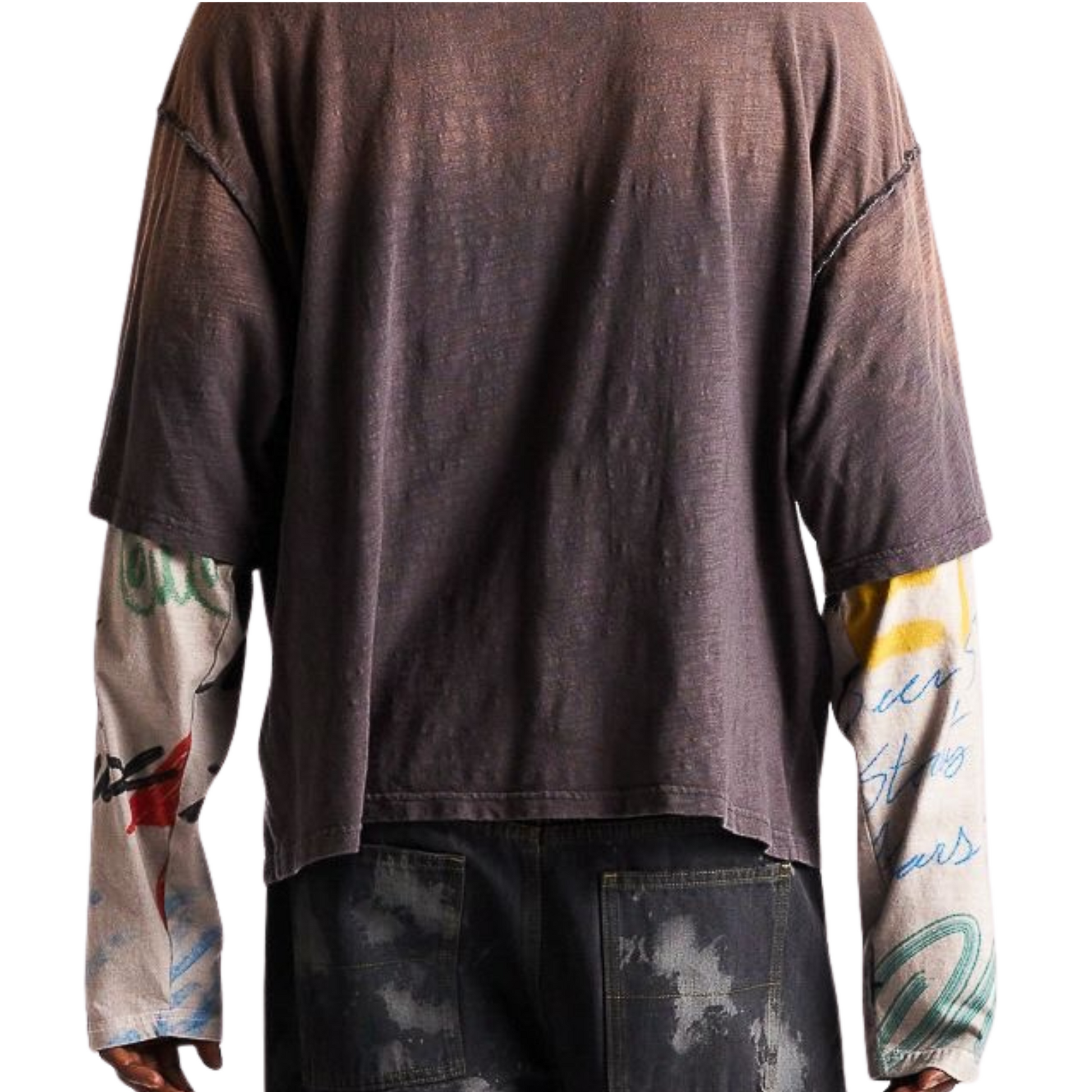 DSM "Double Layer Skull" Tee - Vintage Black/Multi