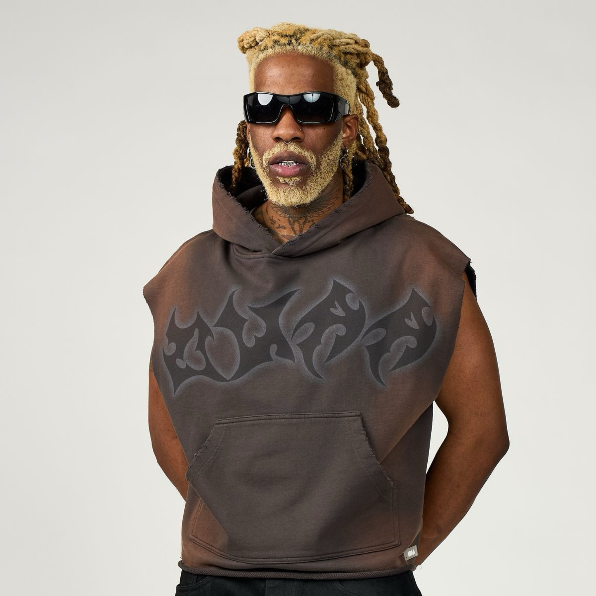 DUAA "Blade" Hoodie (Bleached Black)