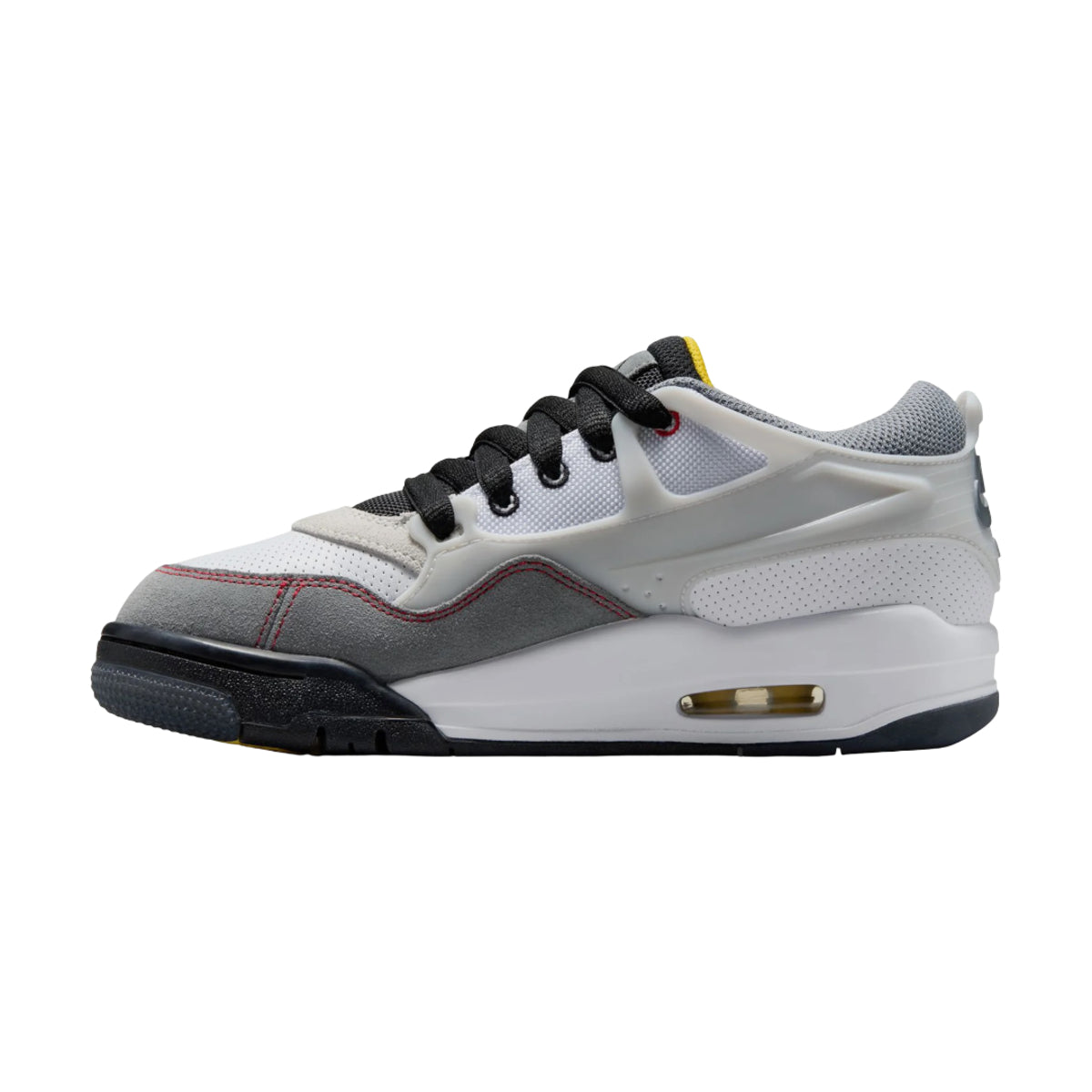 Jordan 4 RM Premium White Black Smoke Grey Fire Red (GS)