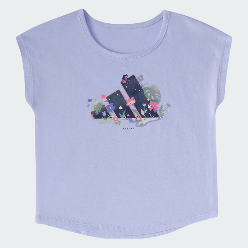 Kids' adidas Two-Piece Short Sleeve Graphic Tee and Mesh Shorts Set