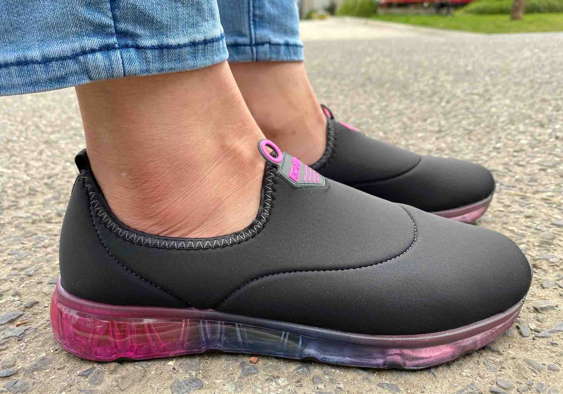 Actvitta Rush Womens Cushioned Slip On Active Shoes Made In Brazil