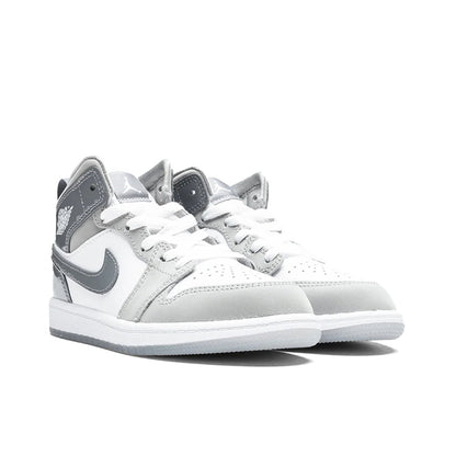 Jordan 1 Mid SE White Medium Grey Cool Grey (PS)