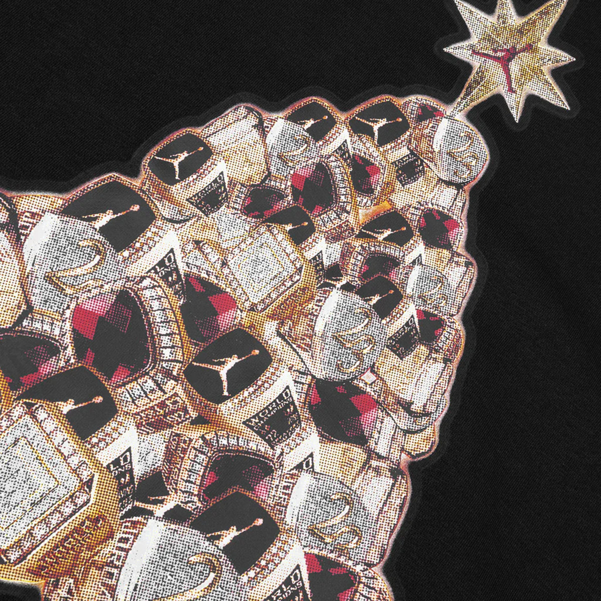 Jordan Holiday 2025 Long Sleeve Sweatshirt Rings Tree Black