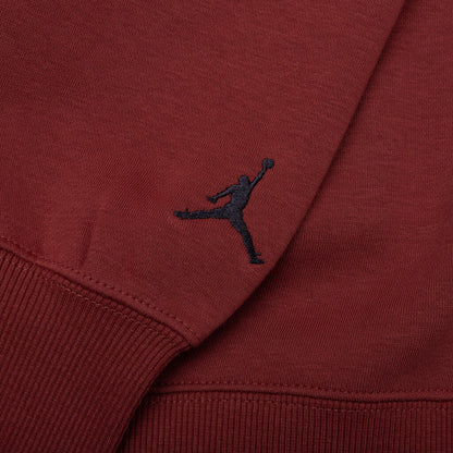 Jordan Brooklyn Fleece Holiday Crewneck Redstone Black