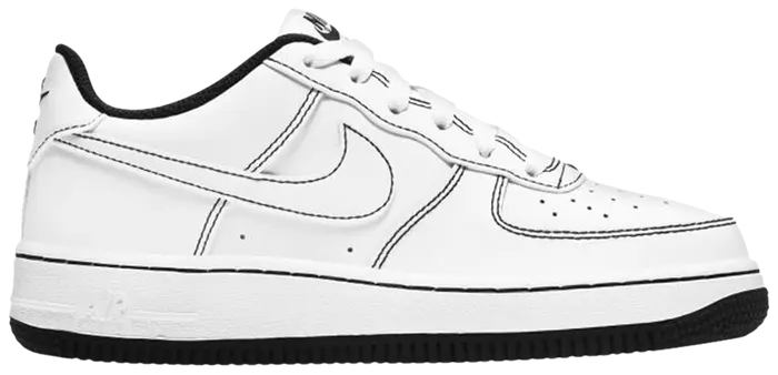 Nike Air Force 1 Low 07 Contrast Stitch White Black (GS)
