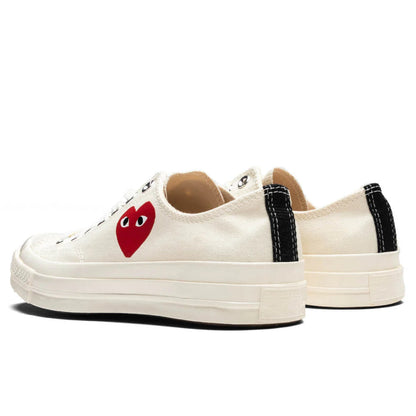 Converse Chuck Taylor All Star 70 Ox Comme des Garcons PLAY Single Heart Milk