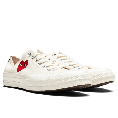 Converse Chuck Taylor All Star 70 Ox Comme des Garcons PLAY Single Heart Milk