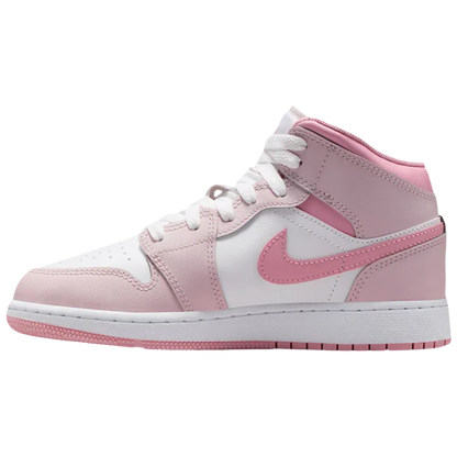 Jordan 1 Mid Pearl Pink White (GS)