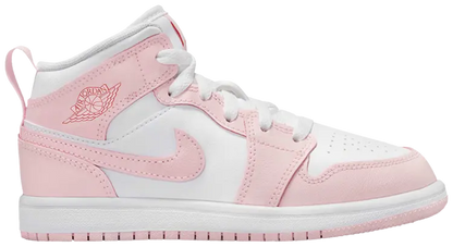 Jordan 1 Mid Pink Foam Fire Red White (PS)