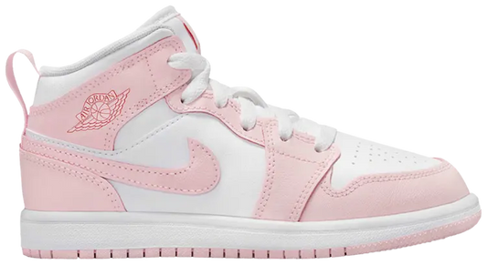 Jordan 1 Mid Pink Foam Fire Red White (PS)