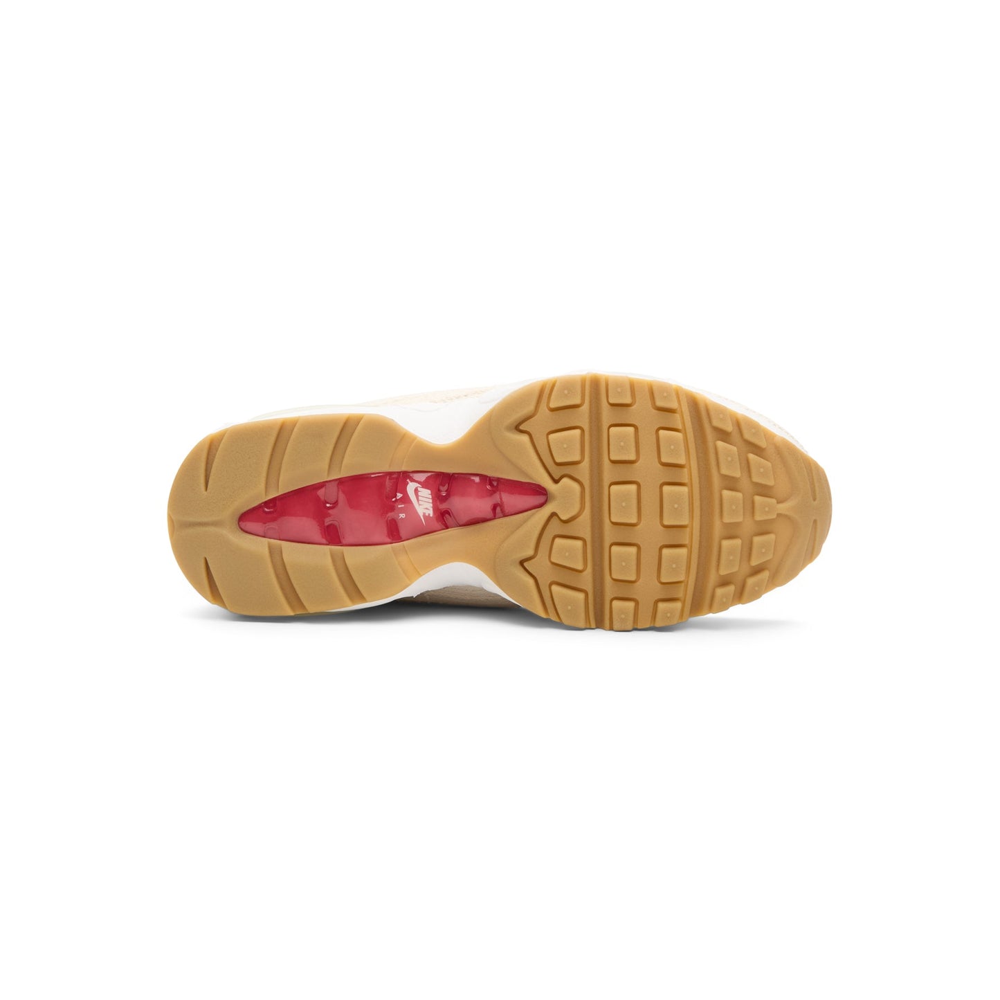 Nike Air Max 95 OG (Lt orewood brn/White-Gym red)
