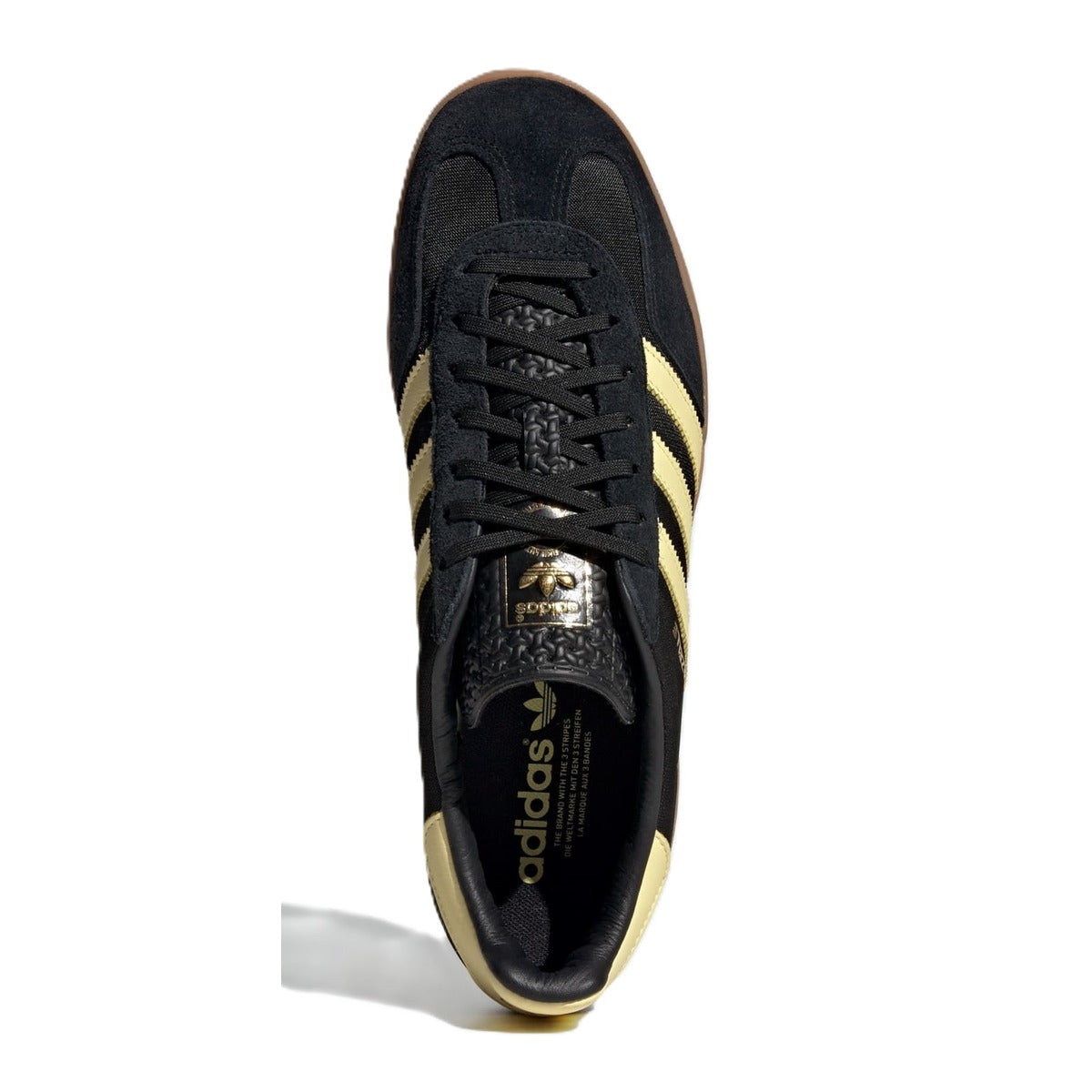 Adidas Originals Gazelle Indoor Core Black Almost Yellow Gum