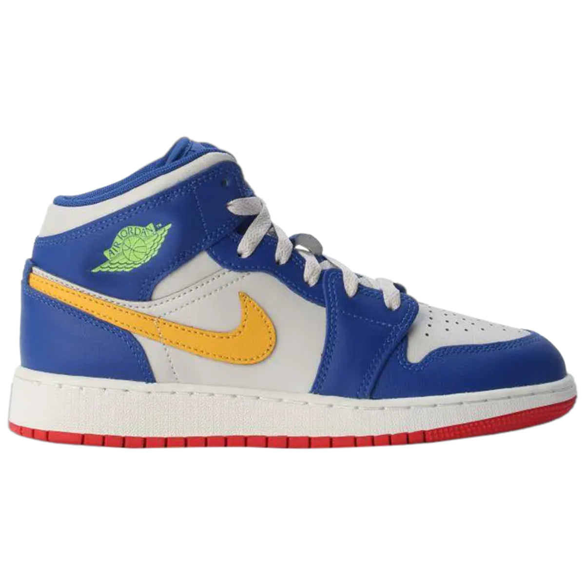 Jordan 1 Mid Racer Blue Red Gold (GS)